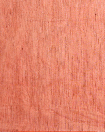 Bansbara Tussar Silk Kantha Handloom Saree Tacao Orange