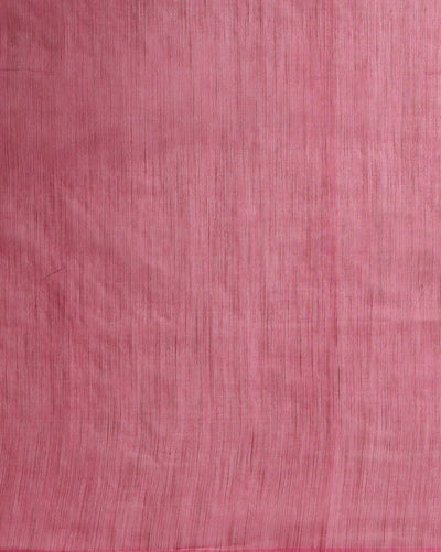 Bansbara Tussar Silk Kantha Handloom Saree Froly Pink