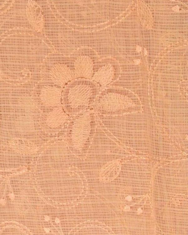 Indiehaat | Kota Doria Embroidered Multicolor Saree