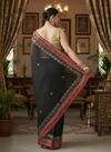 Gilded Grace Kota Cotton Gota Patti Saree Black