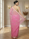 Pankhudi Gota Patti Pink Kota Cotton Saree