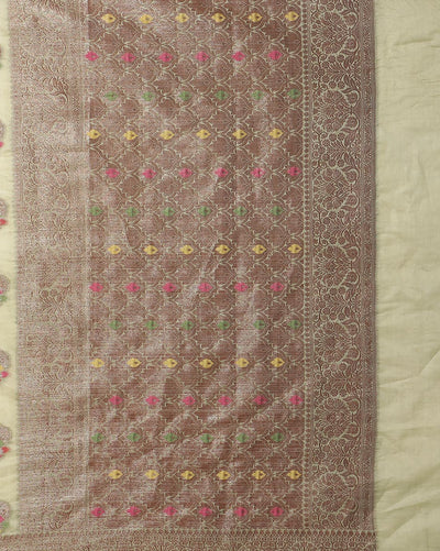 Shop Online Silkmark Certified Banarasi Muga Tussar Saree
