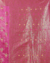 Buy Silkmark Banarasi Muga Tussar Pink Saree Online