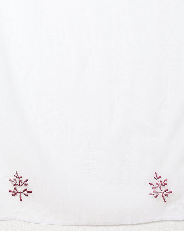 Quill Gray Pure Kota Doria Saree Embroidered