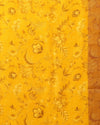 Silkmark Muga Tussar Silk Printed Yellow Saree