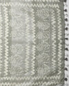 Smoky Slub Linen Saree Batik Print Flannel Gray