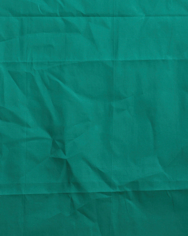 Glimmering Kota Doria Gota Patti Pine Green Suit