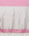 Modern Pure Tissue Linen Handdyed Saree Pink
