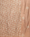 Katan Silk Effulgent Blockprint Beige Suit