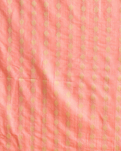 Katan Silk Precious Blockprint Pink Suit (T+B+D)