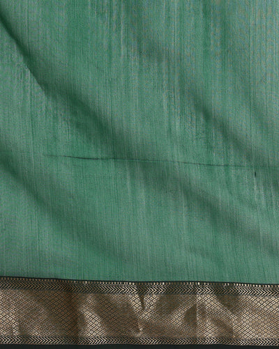 Misty Pure Maheshwari Silk Handloom Saree Red & Green