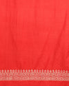 Katan Silk Ethereal Blockprint Red Suit