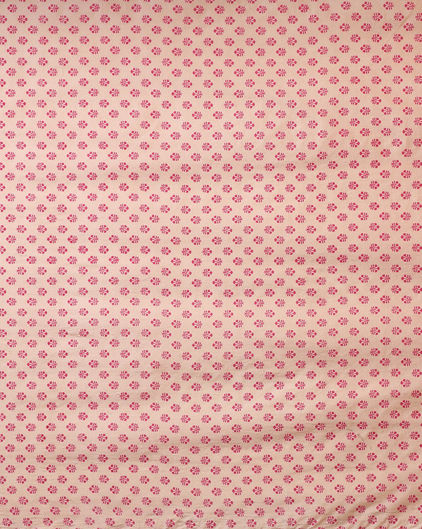 Katan Silk Intricate Blockprint Beige Suit