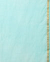 Pitta Handwork Pure Silk Kota Doria Saree Sky Blue
