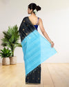 Pure Kota Silk Saree Chinese Black Weaving Triangle