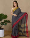 Handloom Mark Patteda Anchu Royal Cotton Saree Black