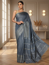 Incandescent Chanderi Silk Gray Saree
