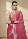 Gilded Grace Kota Cotton Gota Patti Pink Saree