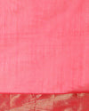 Glossy Maheshwari Silk Pure Handloom Saree Red