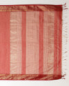 Quaint Maheshwari Tissue Silk Handwoven Saree Red