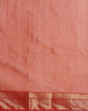 Splendid Maheshwari Tissue Silk Handwoven Saree Golden