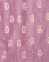 Wax Batik Hand Dyed Khadi Silk Purple Suit