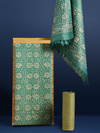 Wax Batik Hand Dyed Khadi Silk Sea Green Suit