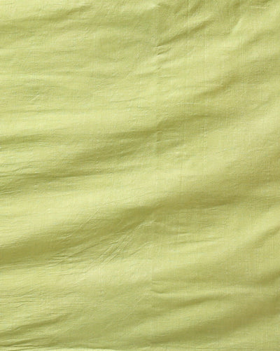 Indiehaat | Pure Linen Embroidered Suit Piece Olive Green Color (Top+Dupatta) With Linen Bottom