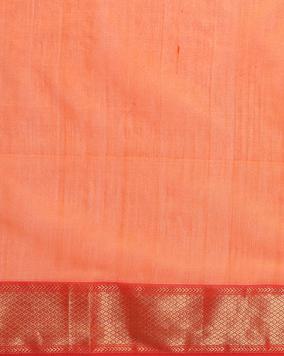 Radiating Maheshwari Pure Silk Lotus Buti Pink Saree