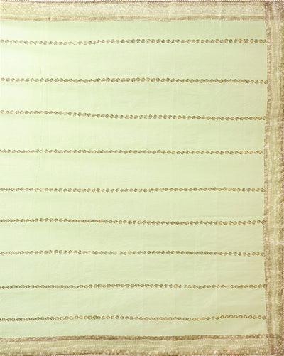 Glimmering Moss Green Kota Dori Suit (Top+Bottom+Dupatta)