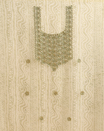 Glimmering Moss Green Kota Dori Suit (Top+Bottom+Dupatta)