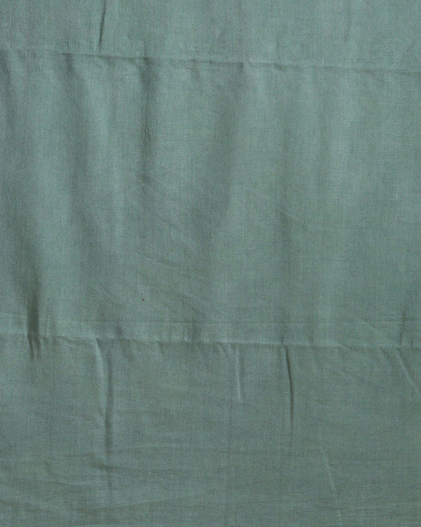 Gulmohar Slub Linen Dark Green Unstitched Suit