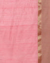 Stunning Pure Maheshwari Silk Allover Checks Dark Pink Saree