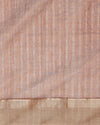 Stunning Pure Maheshwari Silk Allover Checks Earthy Brown Saree