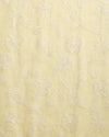 Kashidakari Kota Doria Embroidered Lemon Yellow Suit