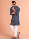 Indiehaat | BlockPrinted Cotton Kurta Pyjama Blue