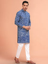 Indiehaat | BlockPrinted Cotton Kurta Pyjama Indigo