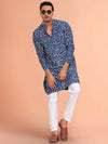 Indiehaat | BlockPrinted Cotton Kurta Pyjama Indigo