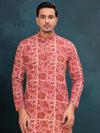 Indiehaat | Ajrakh Printed Cotton Kurta Pyjama Red