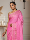 Handcrafted Fanciful Kota Silk Pink Jacquard Saree