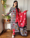 Indiehaat | Blockprinted Cotton Suit Set Black