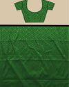 Indiehaat | Banarasi Georgette Silk Saree Green