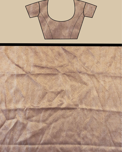 Indiehaat | Zari Banarasi Tissue Semi Silk Saree Purple