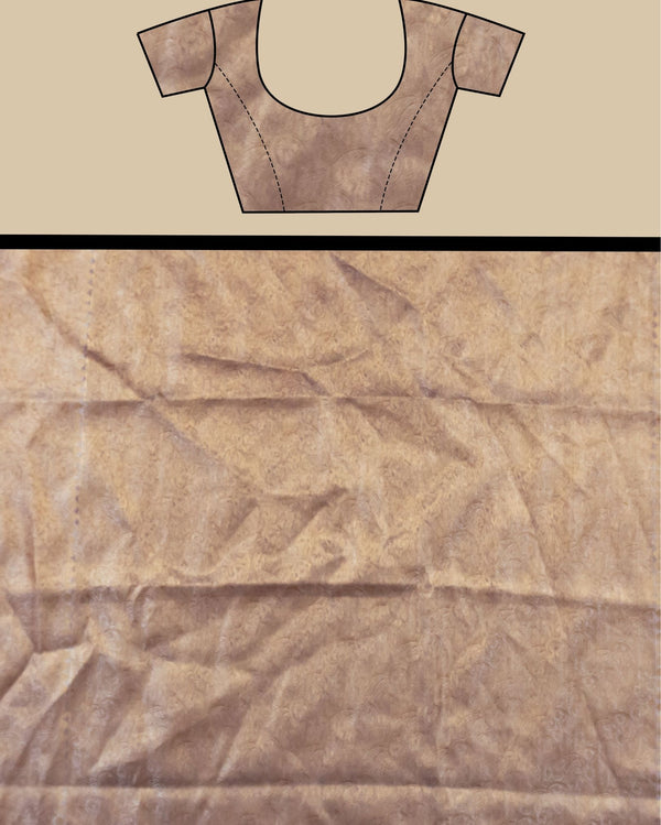 Indiehaat | Zari Banarasi Tissue Semi Silk Saree Purple