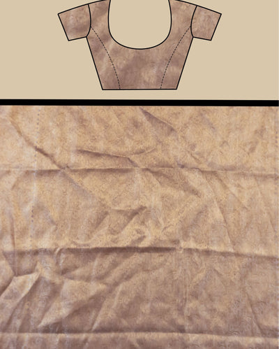 Indiehaat | Zari Banarasi Tissue Semi Silk Saree Violet