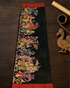 Indiehaat | Mangalagiri Handpainted Dupatta Black