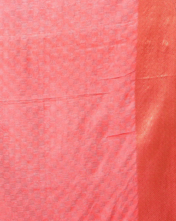 Indiehaat | Dupion Silk Hand Dyed Saree Red