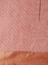 Indiehaat | Hand Dyed Dupion Silk Saree Brown