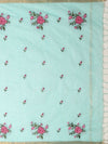 Indiehaat | Hand Dyed Kota Silk Embroidery Saree Blue