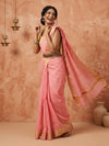 Rangriti Hand Dyed Kota Silk Saree Pink